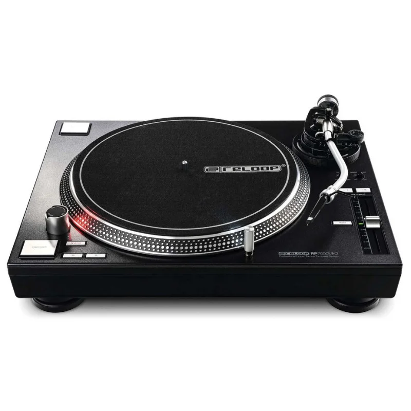 PLATINE VINYLE A QUARZ NOIRE RELOOP Bon Plan