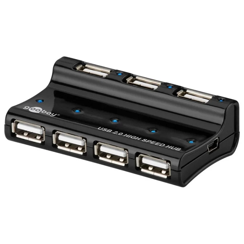 Acheter En Ligne HUB USB 7 PORTS 2.0 AVEC ALIMENTATION GOOBAY