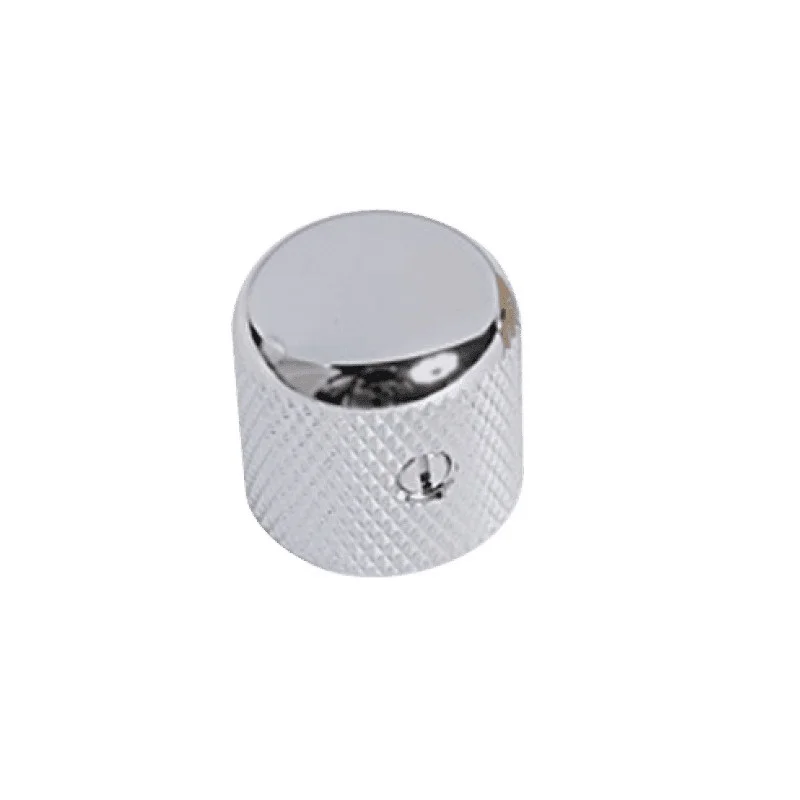 2 BOUTONS DE POTENTIOMETRE DOME CHROME YELLOW PARTS Bon Marché