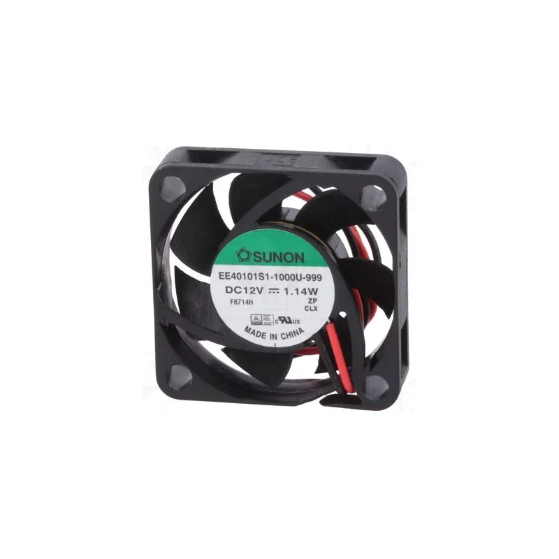 VENTILATEUR 12Vcc 82mA 1.14W 40X40X10mm 13.87m3/h 28.8dB 7300RPM (6080) Bon Plan