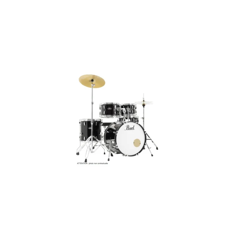 BATTERIE ACCOUSTIQUE FUSION 20" 5 FUTS ROADSHOW JET BLACK PEARL Soldes