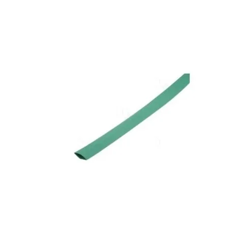 GAINE THERMORETRACTABLE 2 1 - 6.4mm - VERT - 1 METRE Expédié Aujourd'hui
