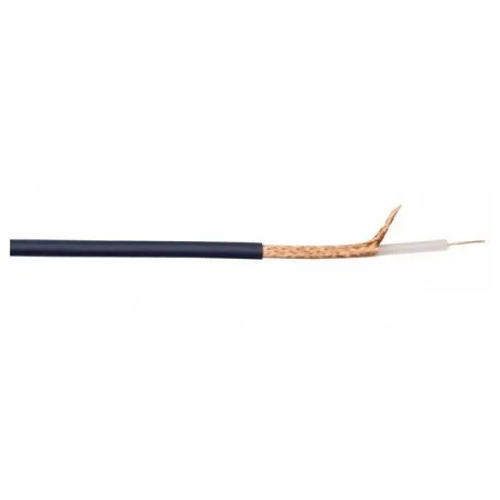 Achat Immédiat BOBINE 100M CABLE VIDEO 75 OHMS (1C+M) BLEU AV-14 DIAMETRE 4,2mm