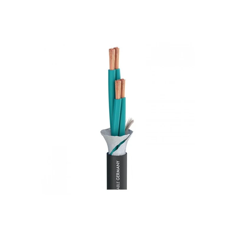 Solde BOBINE 100 METRES CABLE HP ROND NOIR PVC 4X4mm² (DIAMETRE 11mm)