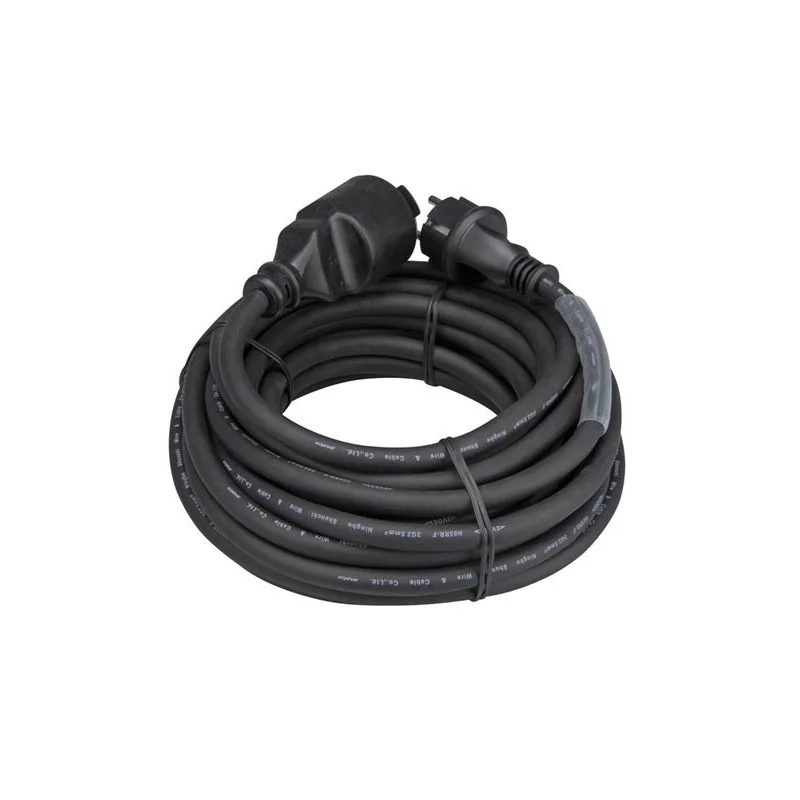RALLONGE CAOUTCHOUC H05RR-F 10 METRES -3G2.5- IP44 + GAINE Must-Have
