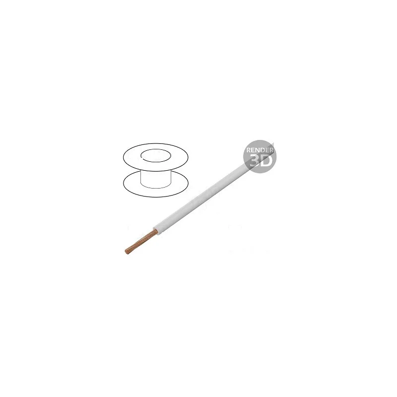 10 METRES CABLE POUR INSTALLATION AUTOMOBILE 1,50mm² BLANC (120180) Expédié Aujourd'hui