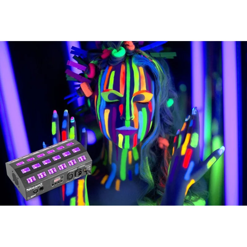 Achat Immédiat STROBOSCOPE LED, UV 24 X 3 W - BUV 463 BEAM Z