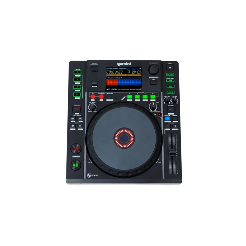 CONTRÔLER DJ MIDI, USB MÉDIA PLAYER, ÉCRAN 4,3" JOG 8" GEMINI Vente Directe