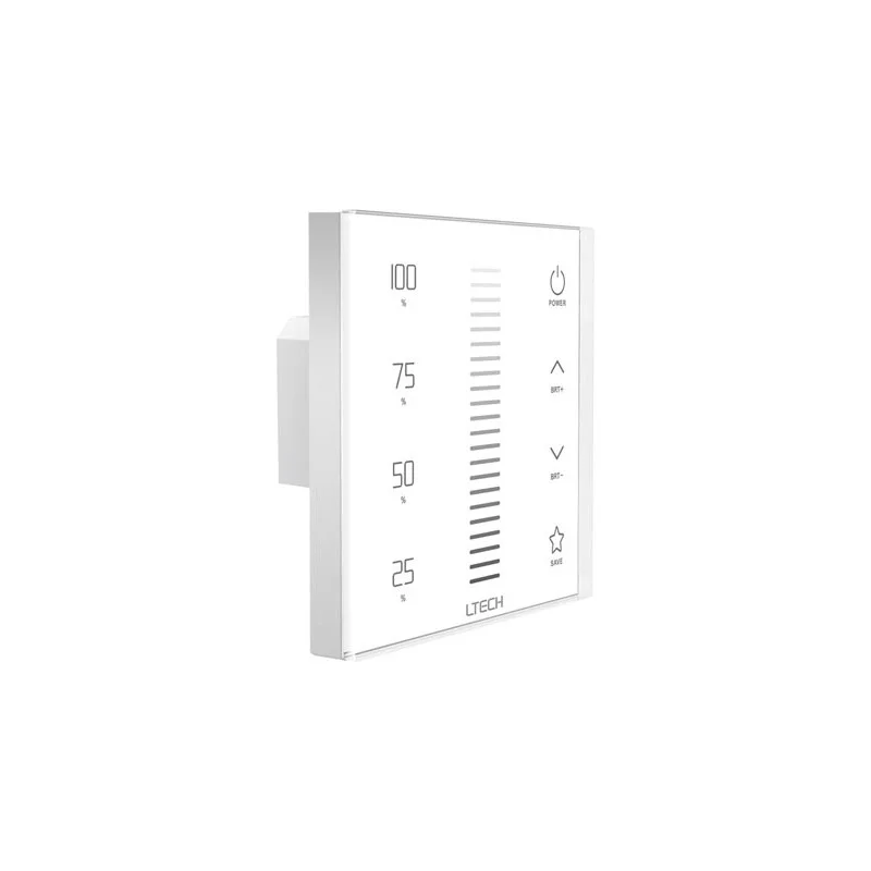 SYSTÈME MULTIZONE - PANNEAU VARIATEUR LED TACTILE - 1 CANAL - DMX/RF LTECH Promotion