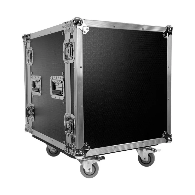 Haute Qualité FLIGHT CASE RACK 12U ROLLER - PLUGGER CASE