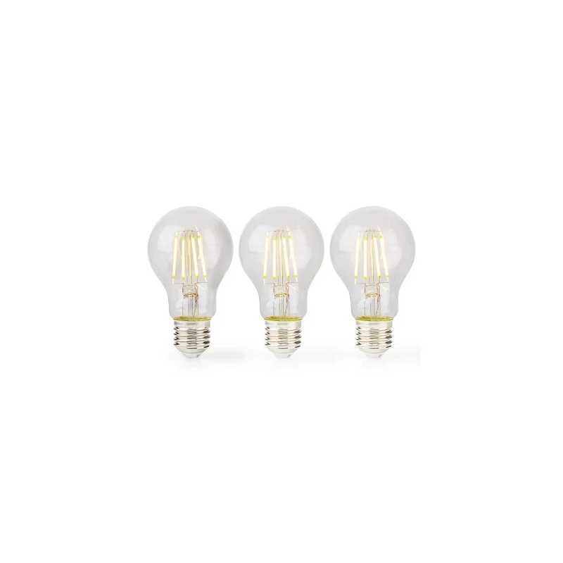 3 AMPOULES LED E27 Filament A60 4W 470LM 2700K BLANC CHAUD NEDIS Seulement Aujourd'hui