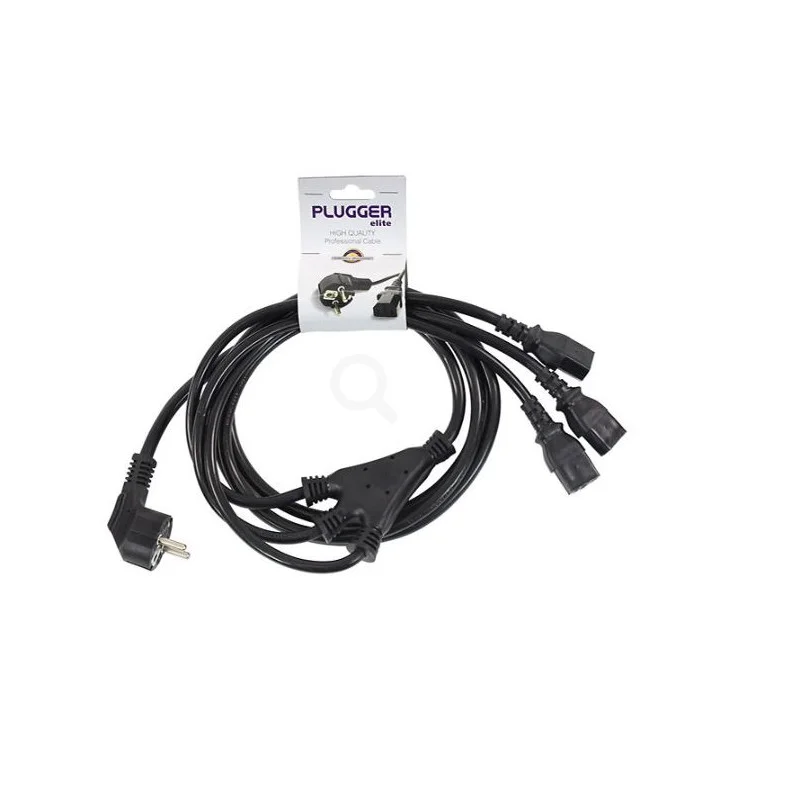 Bon Marché PLUGGER ELITE - TRIPLE CÂBLE D‘ALIMENTATION 3 IEC FEMELLES PC16 2M40