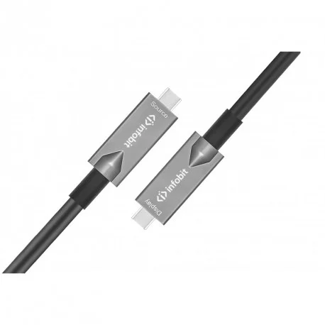 Achat Immédiat CABLE ACTIF FIBRE OPTIQUE 10M USB C VERS USB C INFOBIT