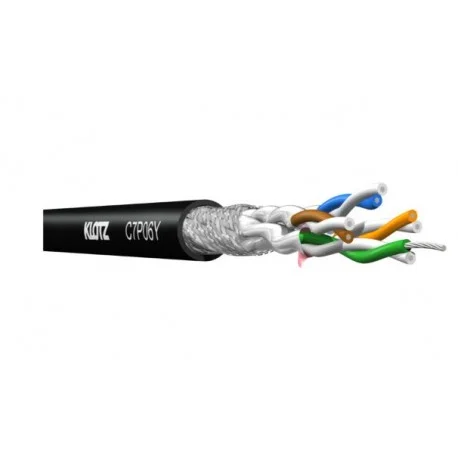 300 METRES CABLE CAT7 NOIR S/FTP 600MHZ PVC KLOTZ Promotion