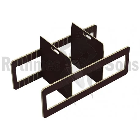 Nouveauté KIT RAINURE COMPOSTE + 2 CLOISONS POUR MALLE 800X600XH600