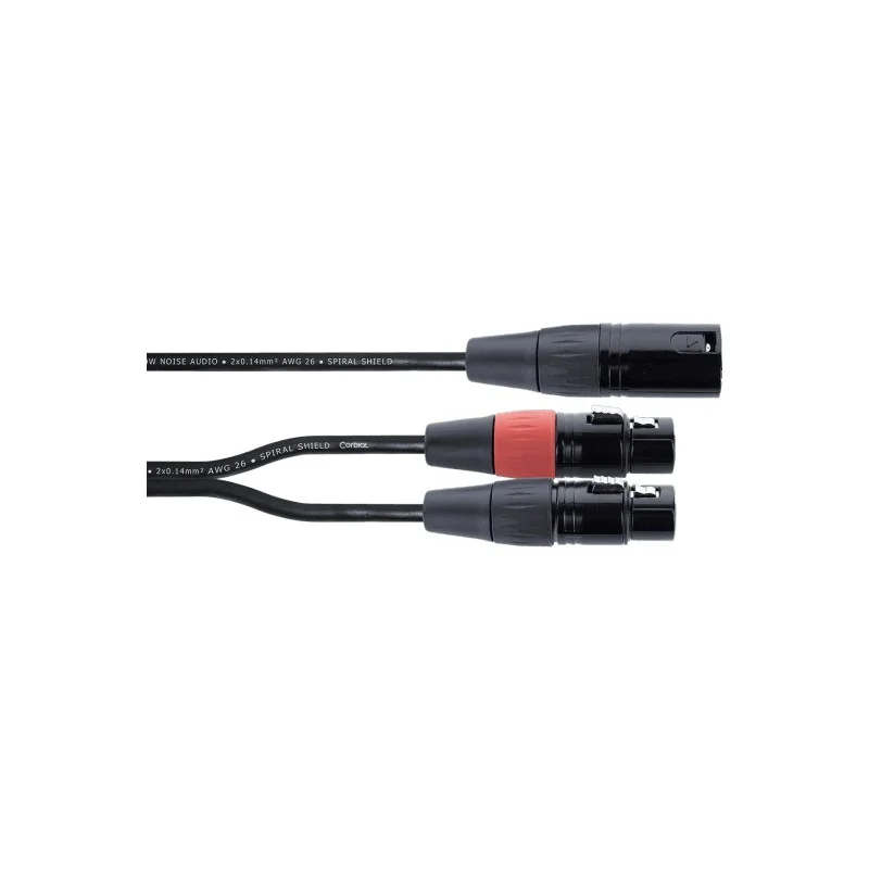Livraison Express CORDIAL XLR MALE / 2 XLR FEMELLES 0.30M