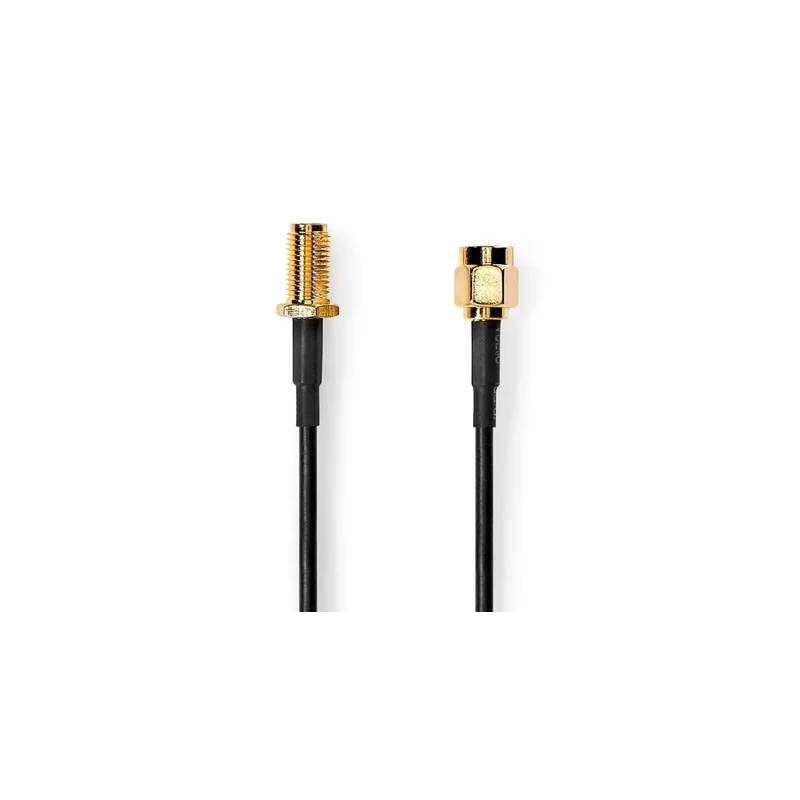 CABLE ANTENNE SMA MALE / SMA FEMELLE 5 METRES NOIR NEDIS Produit De Marque