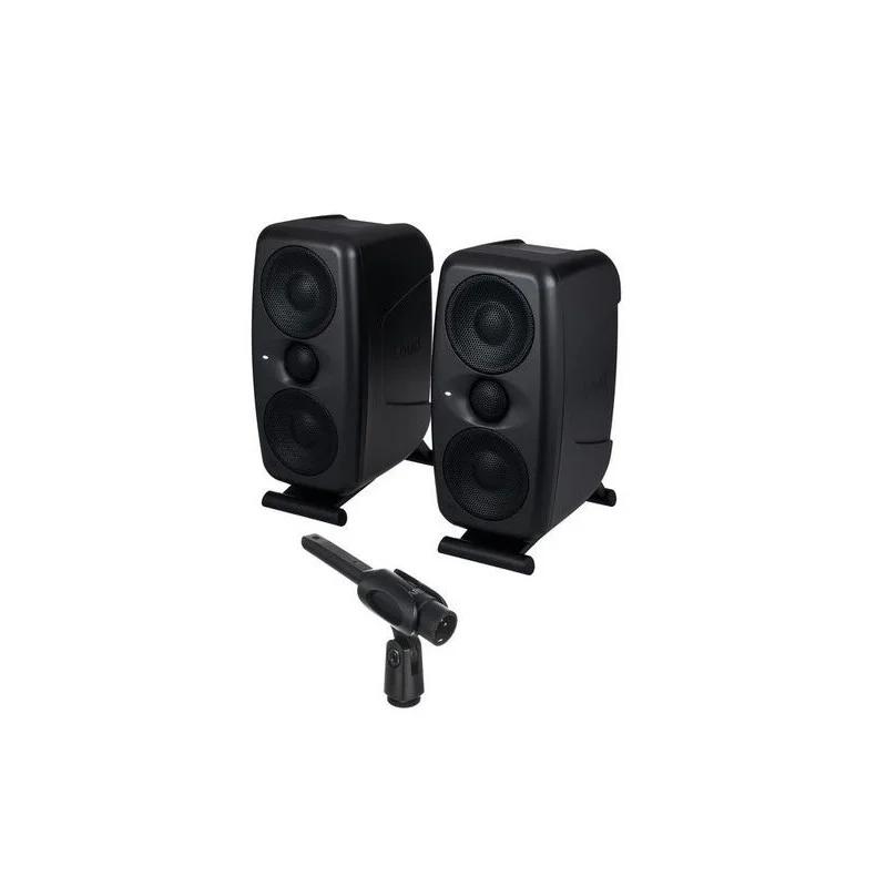 Vente Flash PAIRE ENCEINTE DE MONITORING NOIRE AMPLIFIEE 100W AVEC ARC ILOUD