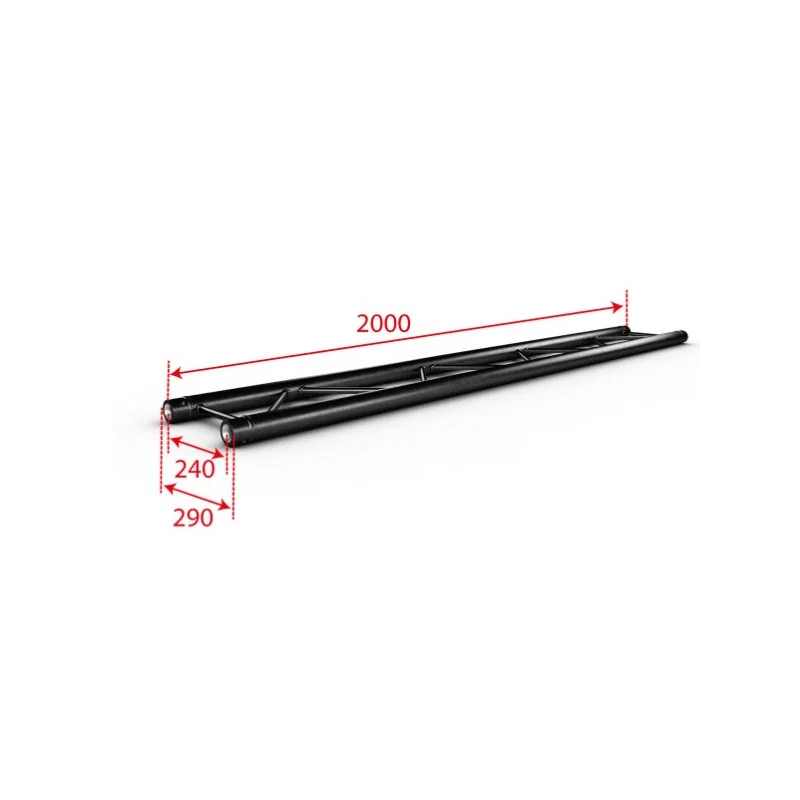 Achat Immédiat ECHELLE ALU 290MM LG 200CM NOIRE CONTESTAGE