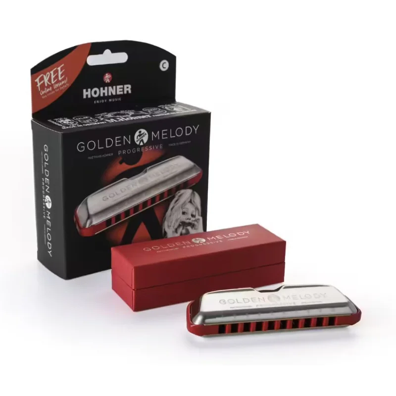 Livraison Express HOHNER GOLDEN MELODY C/DO - 10 TROUS