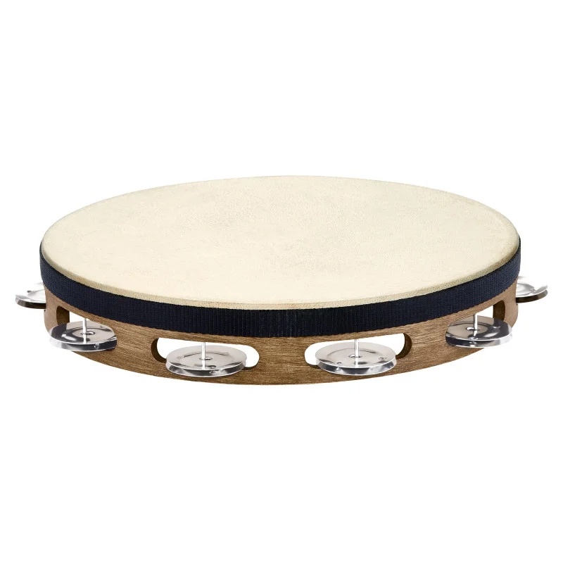 TAMBOURIN MEINL BOIS AVEC PEAU BRUN NOYE Nouvelle Collection