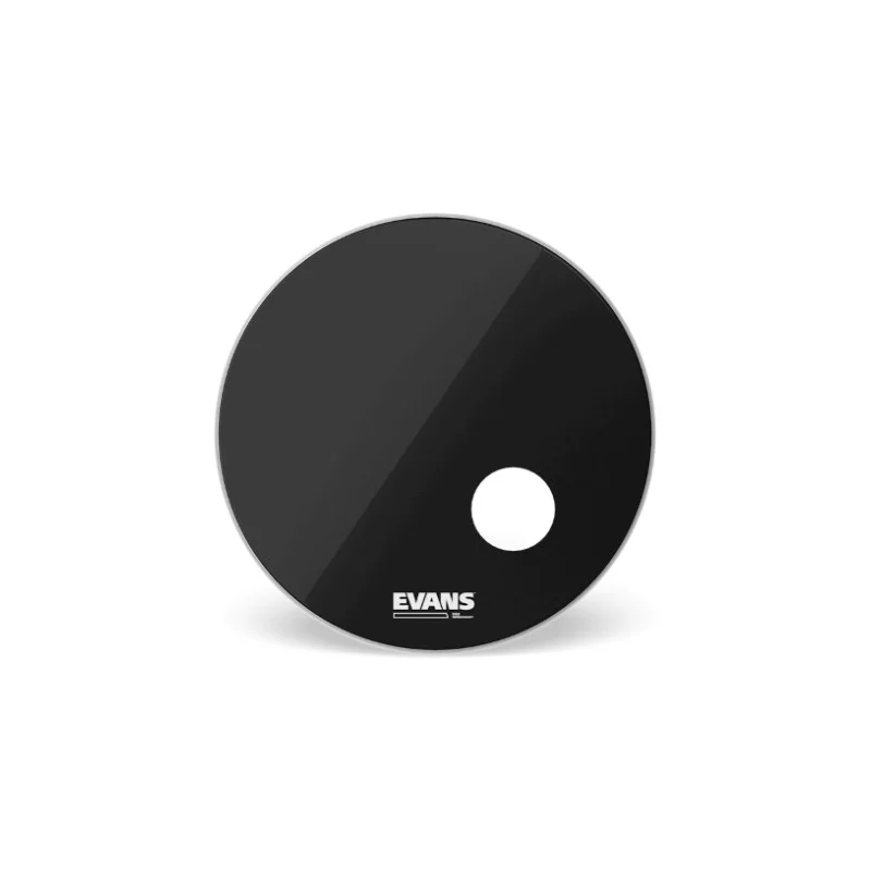 PEAU DE RESONNANCE GROSSE CAISSE NOIRE EQ3 22" EVANS Dernière Chance
