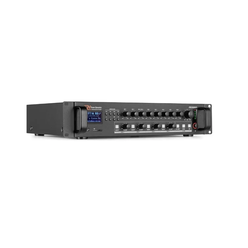 Petit Prix AMPLIFICATEUR PUBLIC ADRESS 360 W 100 V 8 Ohm BT / FM POWER DYNAMICS