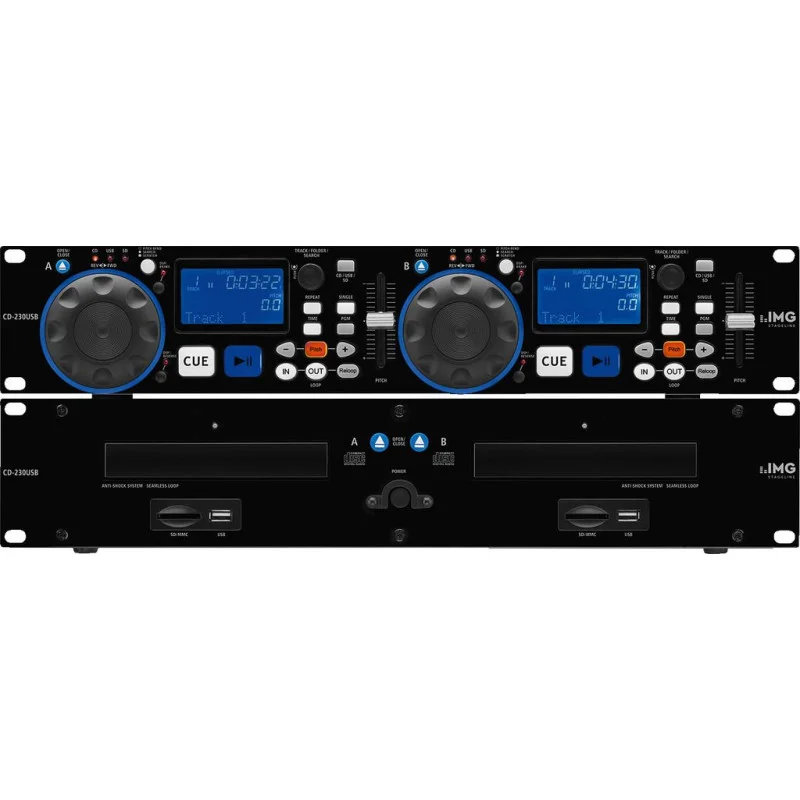 LECTEUR CD DOUBLE DJ MP3 USB IMG STAGELINE Meilleur Prix
