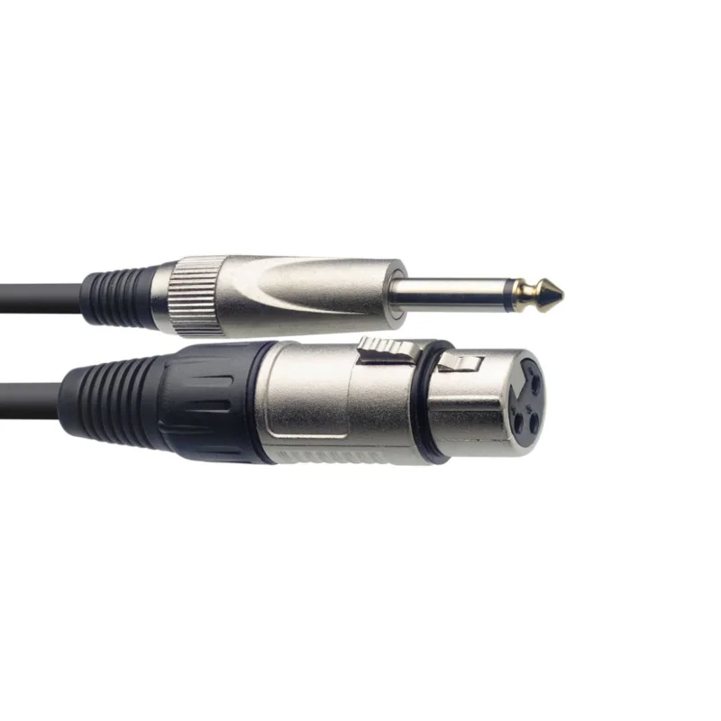 Paiement Sécurisé Câble de microphone XLR/jack (f/m), 3 m Stagg