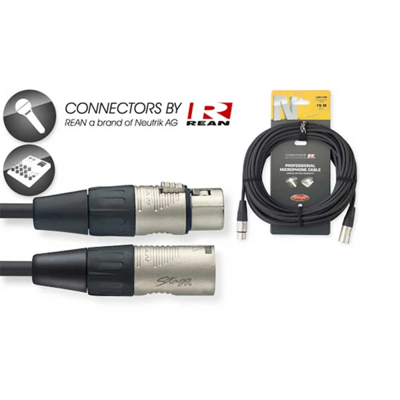 Câble de microphone de 15 mètres, série N Stagg Nouveauté
