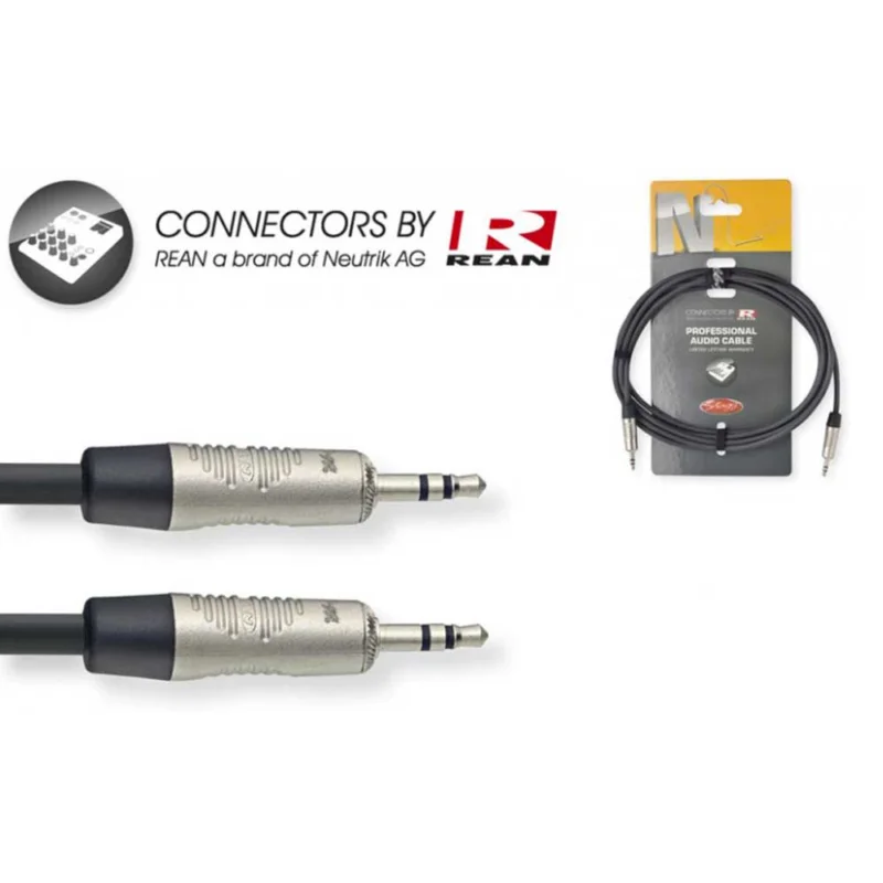 Série N, câble audio, mini jack/mini jack (m/m), stéréo, 6 m Stagg Bon Plan