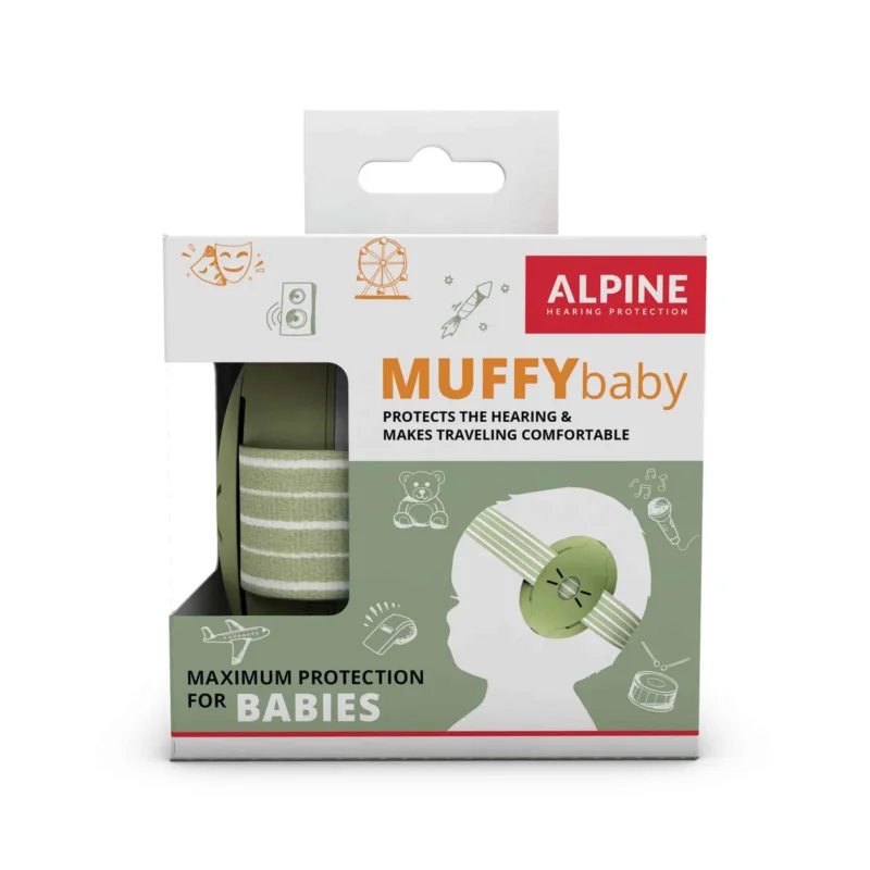 BANDEAU ANTI-BRUIT MUFFY BABY VERT Alpine Réduction