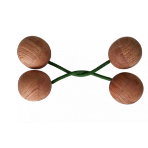 Kess Kess en bois (Kass-kass) La paire - Longueur corde 10.5cm Achetez Aujourd'hui