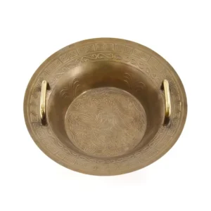 Bol taoïste cracheur d‘eau avec 2 poignées - Ø 38 cm - aspect bronze - STELLAR Réduction