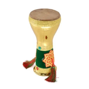 Taârija marocain en terre Marakechia Décoré - Peau naturelle - 13cm Prix Bas