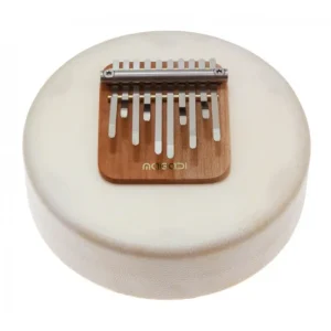 Achat Immédiat Moon kalimba sur peau naturelle réglable - 10 lames - Penta Am - housse incluse - Magadi