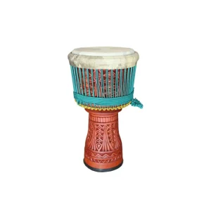 Dernier Modèle Djembe professionnel Roots Percussions - 65 CM / diamètre 31-32cm cuve gravée