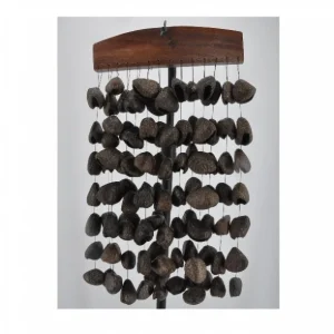 Carillon (Chimes) avec des graines de pangi ROOTS 25cm Populaire