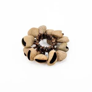 Satisfait Ou Remboursé Crécelle (bracelet) pangi blanc montée sur élastique - ROOTS