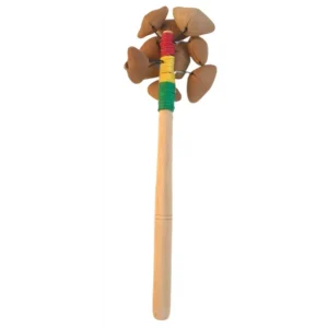 Crécelle sur Manche - Graines de kenari - 15cm - Roots Percussions Affaire À Saisir