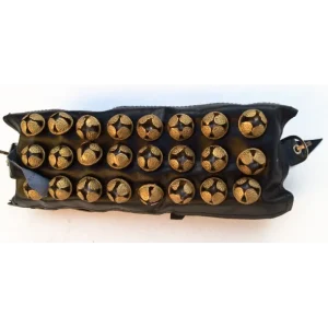 Livraison Express Bracelet de cheville 3 rangées sur cuir avec boucle - La paire
