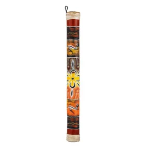Bâton de pluie peint en bambou 60 cm - Roots Prix Bas