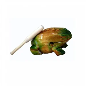 Grenouille Guïro en bois - 9 à 10cm Dernier Modèle