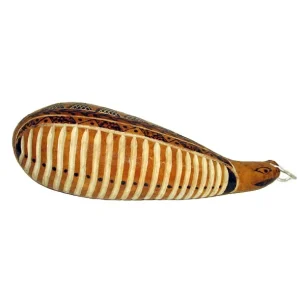 Guiro en calebasse - Modèle traditionnel professionnel Livraison Express