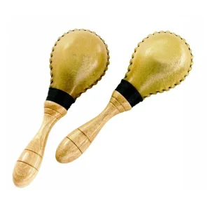 Marque Maracas en peau naturelle Moyen modèle 17cm Roots