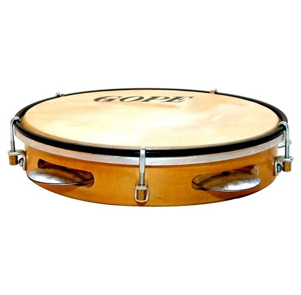 Solde Pandeiro 10" - bois & peau naturelle - Gope