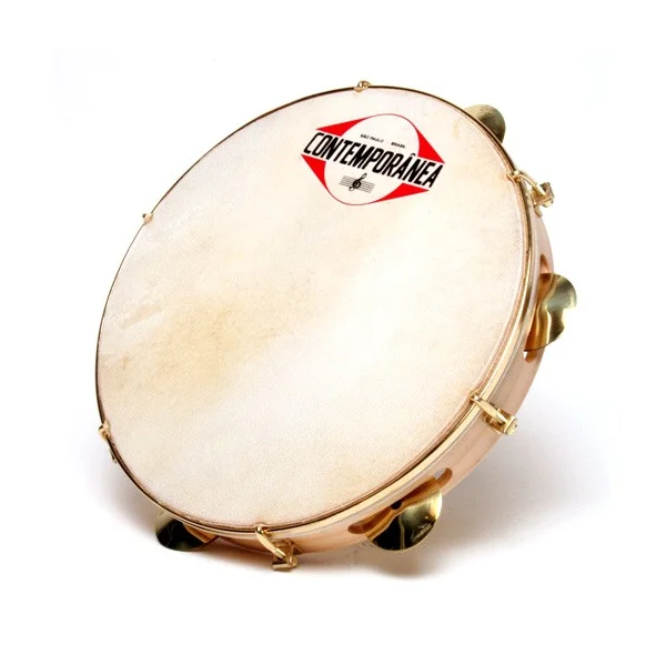 Jusqu'à Épuisement Des Stocks Pandeiro Contemporânea ligne pro 10" - bois - peau animale - extra light