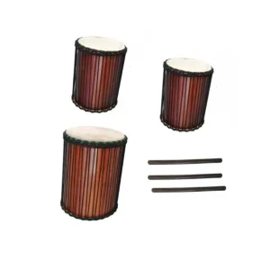 Set de Dununs (kenkeni, sangbang, dunun) + 3 Baguettes Usine Directe