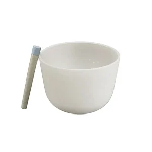 Bol chantant cristal de roche 20cm Soldes