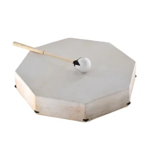 Tambour chamane octogonal 16" + Batte Satisfait Ou Remboursé